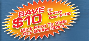 Click the $10 Off image to visit our On-line Parts Store where you can find chipper knives, stump grinder teeth, poly chain belts, and a wide variety of other parts for wood chippers and stump grinders